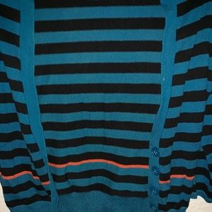 Blue Striped Cardigan